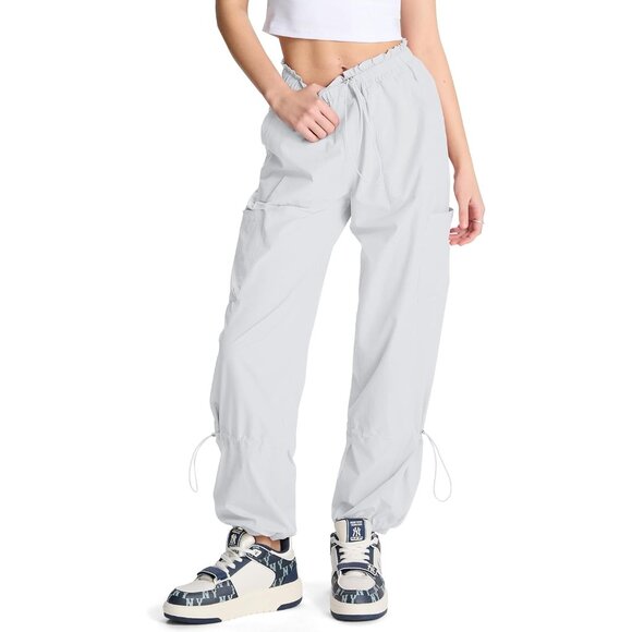 Chic Women's 28"/31"/33" Lightweight Dance Cargo Pants for Active Lifestyle - Picture 1 of 9